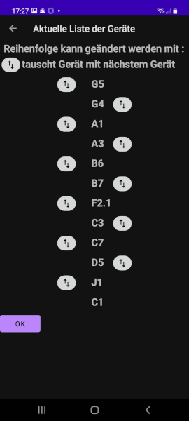 &Auml;ndere Ger&auml;te-Reihenfolge